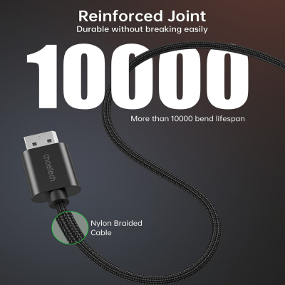 Кабель мультимедійний DisplayPort M to HDMI M 2.0m 4K60Hz Choetech (XDH01-BK)