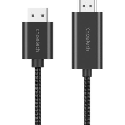 Кабель мультимедійний DisplayPort M to HDMI M 2.0m 4K60Hz Choetech (XDH01-BK)