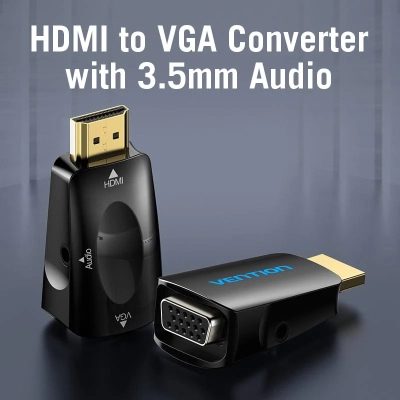 Перехідник HDMI M to VGA F + 3.5mm F VENTION (AIDB0)
