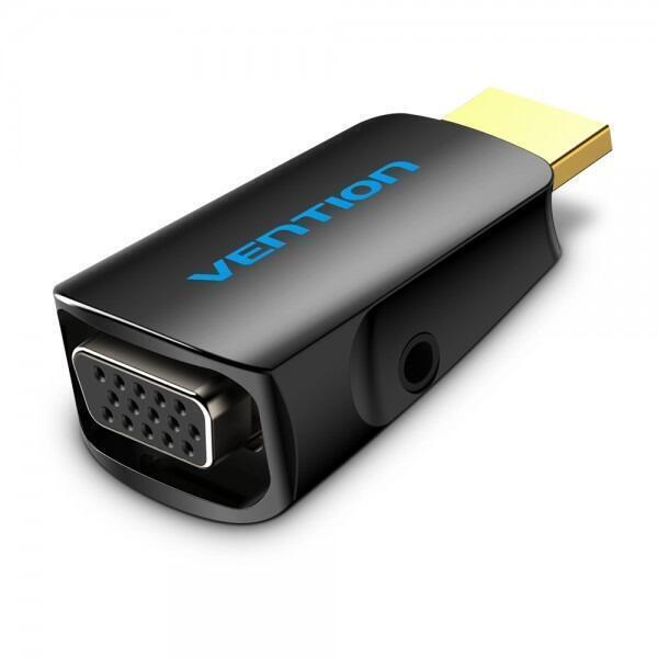 Адаптер Vention HDMI - VGA-3.5мм (M/F), Black (AIDB0) (1739294)