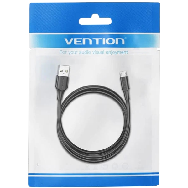 Дата кабель USB 2.0 AM to Micro 5P 2.0m black VENTION (CTIBH)