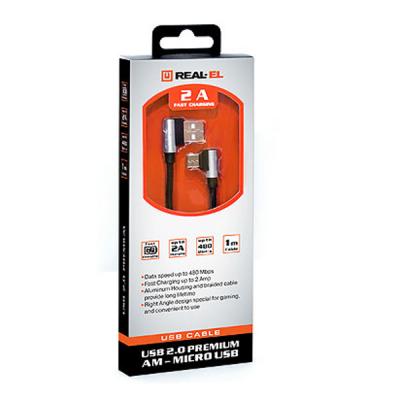 REAL-EL Premium USB - micro USB (M/M), 1 м, чорний (EL123500031)