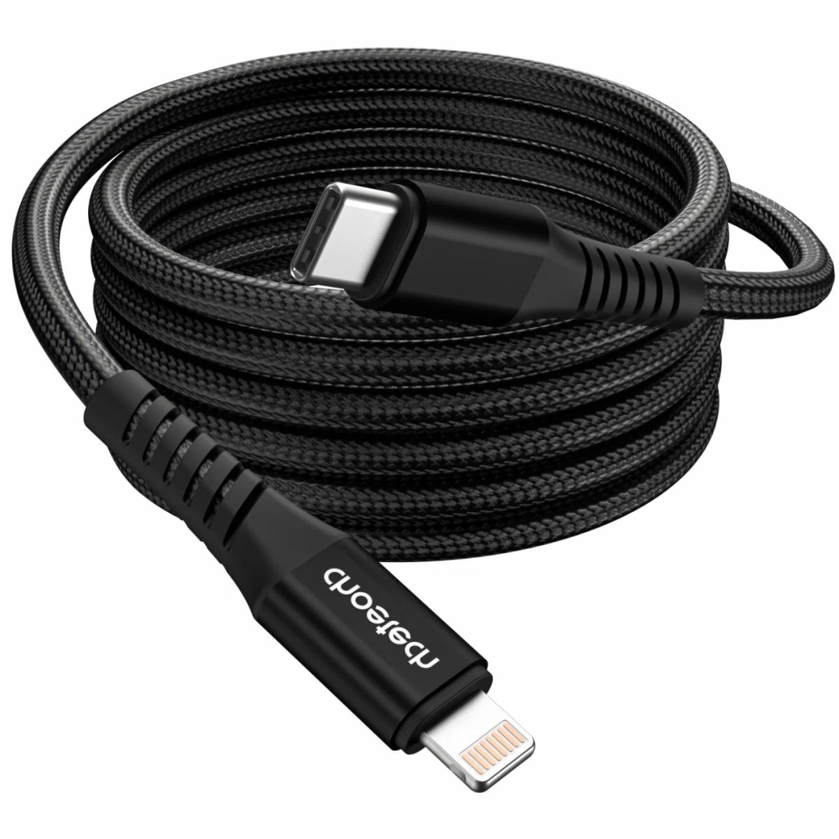 Дата кабель USB-C to Lightning 1.0m PD27W black Choetech (XCL-1030-BK)