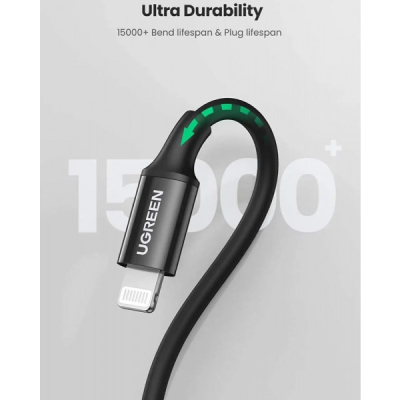 Дата кабель USB-C to Lightning 2.0m 3A US171 black Ugreen (60752)