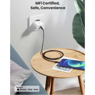 Дата кабель USB-C to Lightning 2.0m 3A US171 black Ugreen (60752)