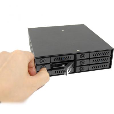 Бекплейн Chieftec 1x5.25"/6x2.5" Hot-Swap Metal (CMR-625)