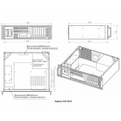 Корпус до сервера CSV 3U-Mini (3М-КС-CSV)