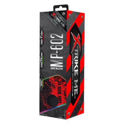 Килимок для мишки Xtrike ME MP-602 RGB lighting Black/Red (MP-602)