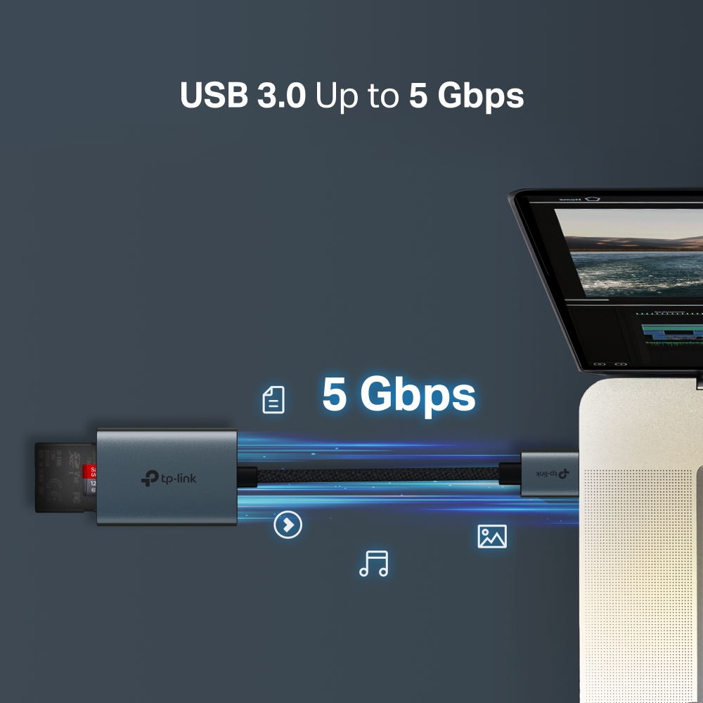 Зчитувач флеш-карт TP-Link USB 2.0 to SD/TF (UA430)