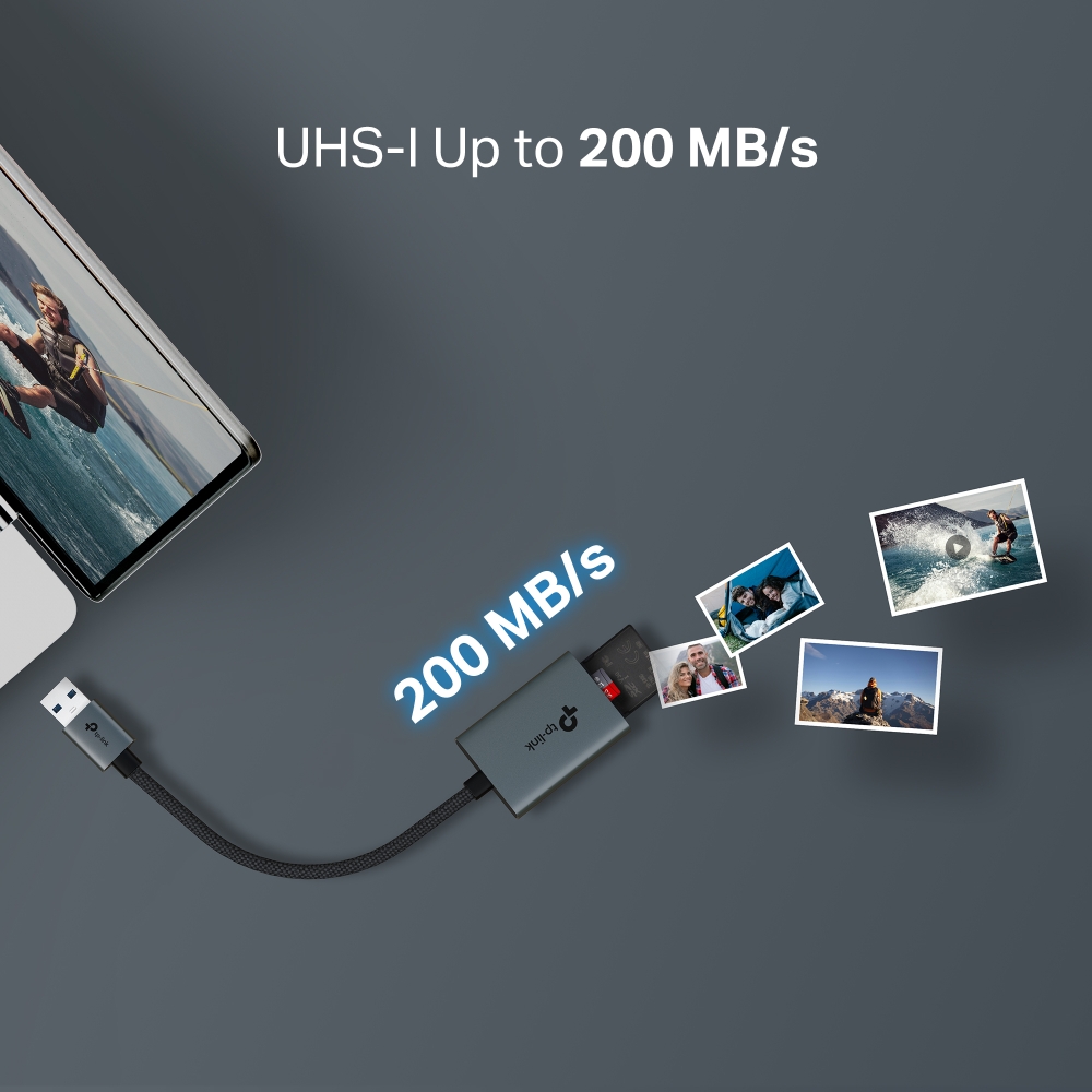 Зчитувач флеш-карт TP-Link USB 2.0 to SD/TF (UA430)