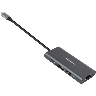 USB-хаб PowerPlant USB Type-C Grey (CA913497)