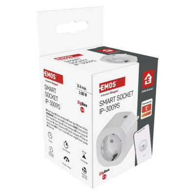 Розумна розетка WIFI P5533 GoSmart, ZigBee 3.0, IP44 EMOS (P5533)