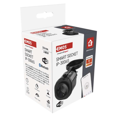 Розумна розетка WIFI P5532 GoSmart, IP44 EMOS (P5532)