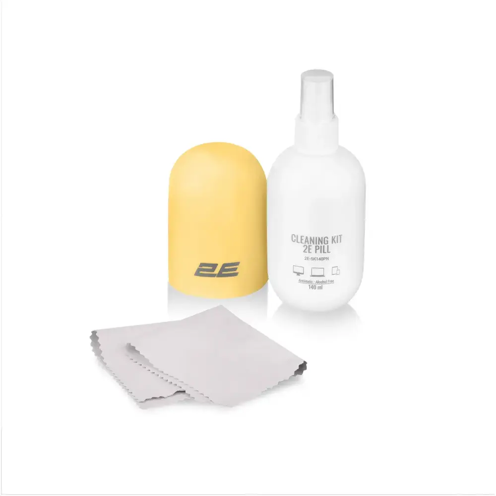 Набір для чищення 2E Pill (2E-SK140YW) LED/LCD + серветка 20х20 см White/Yellow