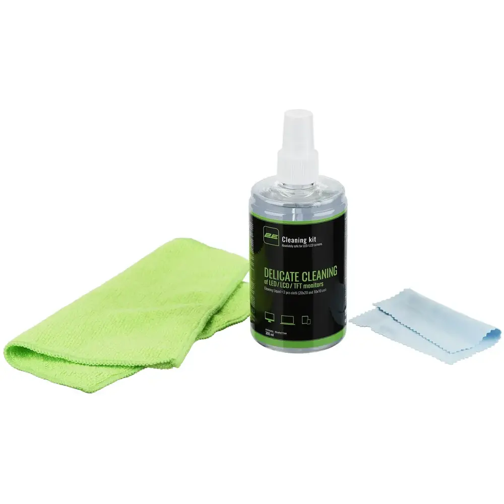 Спрей для очищення 2E 300ml Liquid for LED/LCD +2Microfibre (20X20 10X10см) (2E-SK300L)