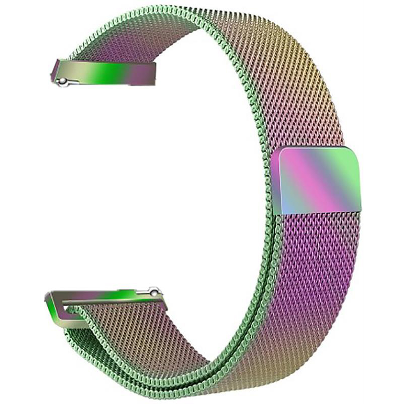Ремінець BeCover Milanese Style для Xiaomi Amazfit Bip (20mm) Lite/Bip S Lite/GTR 42mm/GTS/TicWatch S2/TicWatch E/GTS 3/GTS 2 mini Rainbow (707686)