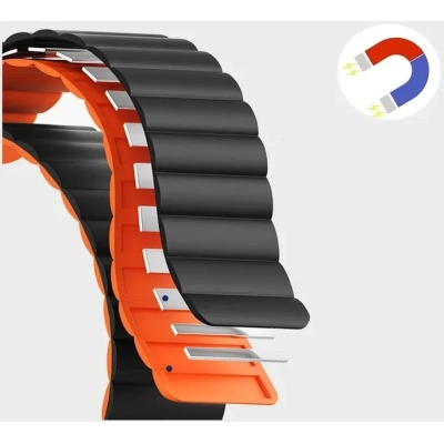 Ремінець до смарт-годинника Drobak Silicone Magnetic Link для Apple Watch All Series Ultra 2 49/45/4