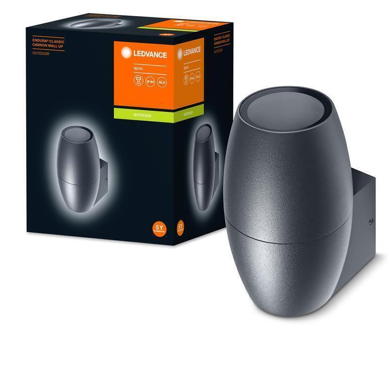 Cвітильник LEDVANCE GU10 фасадний IP44 EENDURA CANNON WALL UP чорний (4058075554474) (1721801)