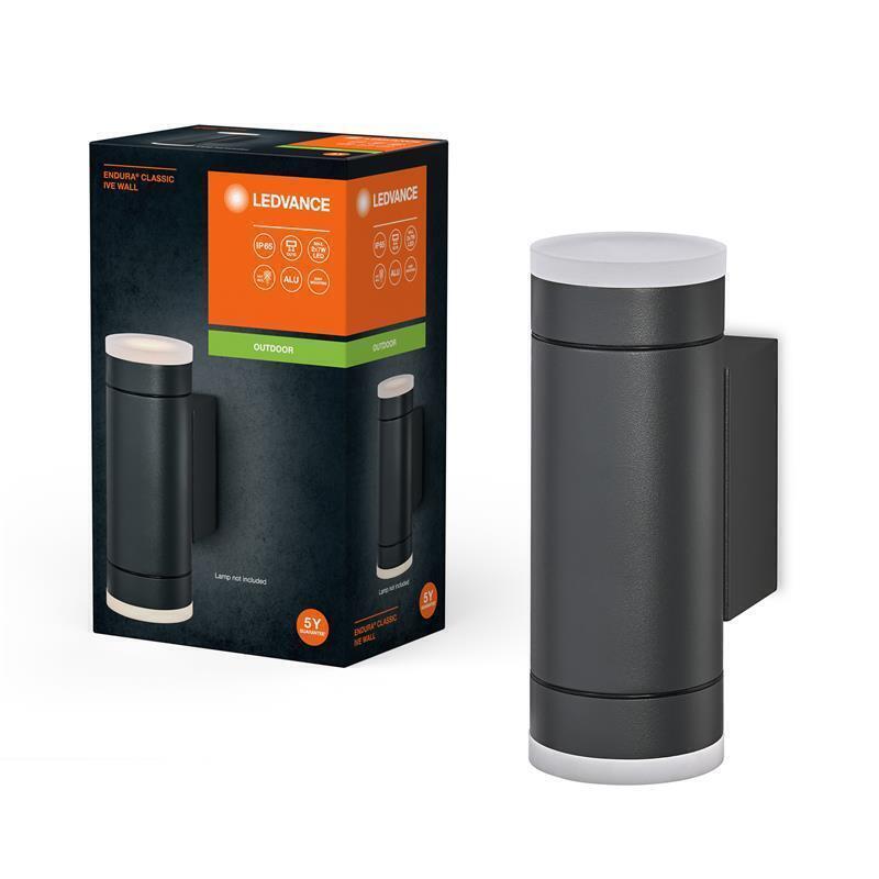 Cвітильник фасадний LEDVANCE ENDURA CLASSIC IVE WALL GU10 IP65 чорний (4099854183065) (1788227)