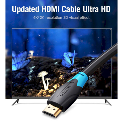 Кабель мультимедійний HDMI M to HDMI M 2.0m V2.0 4K30Hz Vention (AACBH)