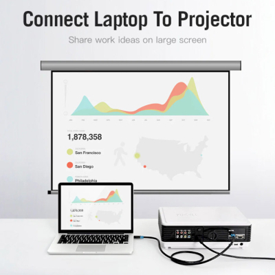 Кабель мультимедійний HDMI M to HDMI M 2.0m V2.0 4K30Hz Vention (AACBH)
