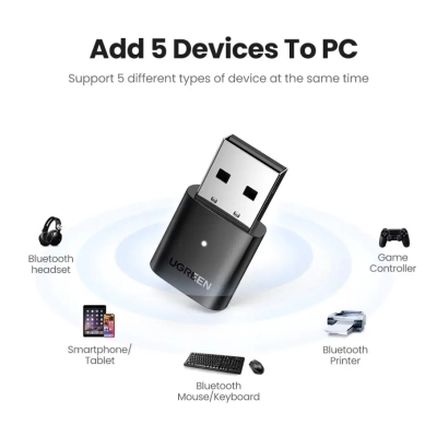 Bluetooth-адаптер Ugreen CM390 USB Bluetooth 5.0 Adapter (80889)