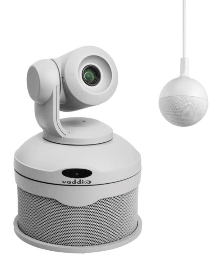 Комплект ВКЗ Vaddio ConferenceSHOT AV CeilingMIC з колонкою білий (999-99950-101W) (1509832)