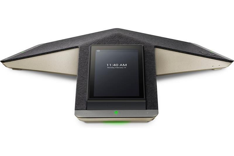 SIP-конференц телефон Poly Trio C60, 3 x Omni Mic, радіус дії 6,1 м, RJ45, USB-A, Micro USB, Bluetooth 4.2, WiFi, PoE, сірий (849B4AA)