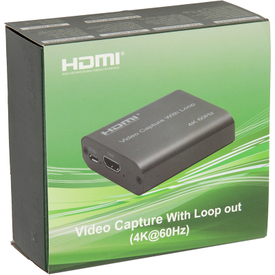 Пристрій захоплення відео PowerPlant HDVC5 HDMI 4k/60hz (CA914166)