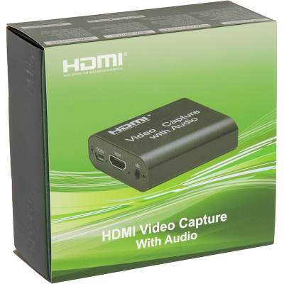 Пристрій захоплення відео PowerPlant HDVC4 HDMI Audio, 4k/30hz (CA914159)