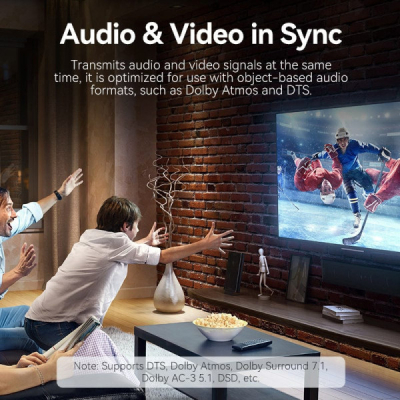 Спліттер VENTION HDMI 2.0 UHD 4K 60Hz 3D, HDCP,1080P перемикач двонаправлений (AKOB0)
