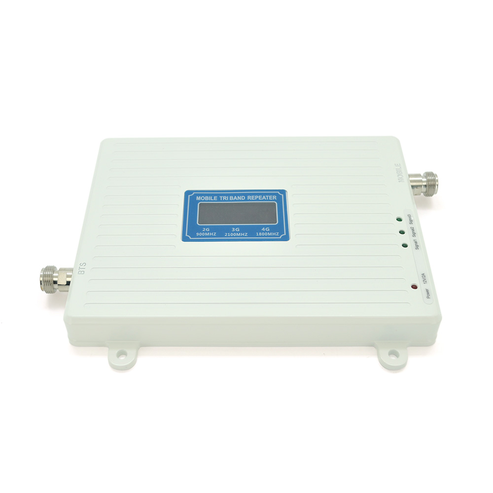 Комплект підсилювач GSM304-3G-4G 900/1800/2100МГц. Підсилювач тридіапазонний, антена прийому 10м кабелю, антена ретрансляції 3 метри. White (1626924)