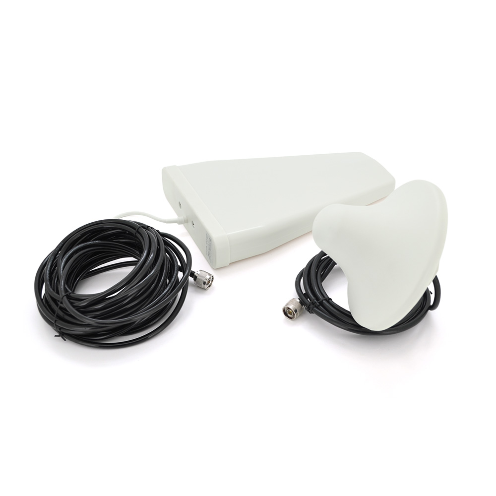 Комплект підсилювач GSM304-3G-4G 900/1800/2100МГц. Підсилювач тридіапазонний, антена прийому 10м кабелю, антена ретрансляції 3 метри. White (1626924)