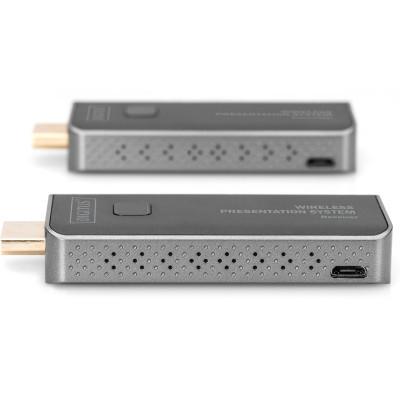 Адаптер Digitus Click Present Mini - Wireless Collaboration System HDMI, 1xTX, 1xRX (DS-55319) (1622762)