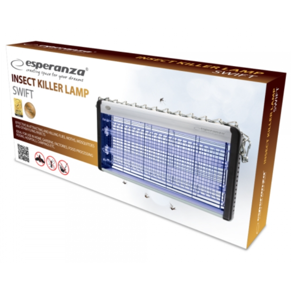 UV-A лампа для захисту від комах (BL T8 F15W x 2 ш т.), площа 100 м², 30W, обмінна гарантія EHQ007 Insect Killer Lamp ESPERANZA (EHQ007) (1827445) UV-A лампа для захисту від комах (BL T8 F15W x 2 ш т.), площа 100 м², 30W, обмінна гарантія EHQ007 Insect Killer Lamp ESPERANZA (EHQ007) (1827445)
