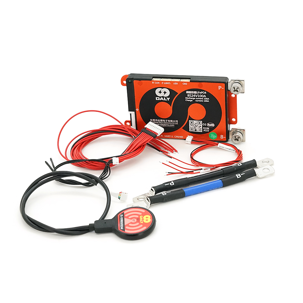 BMS smart плата DaLy LiFePO4 24V 8S 100A симетрія з Bluetooth (1584871)
