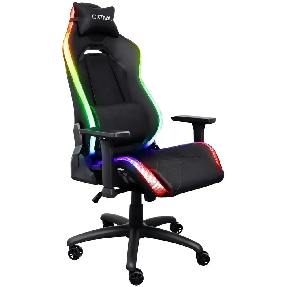 Крісло для геймерів Trust GXT 719 Ruya RGB Black (25185)