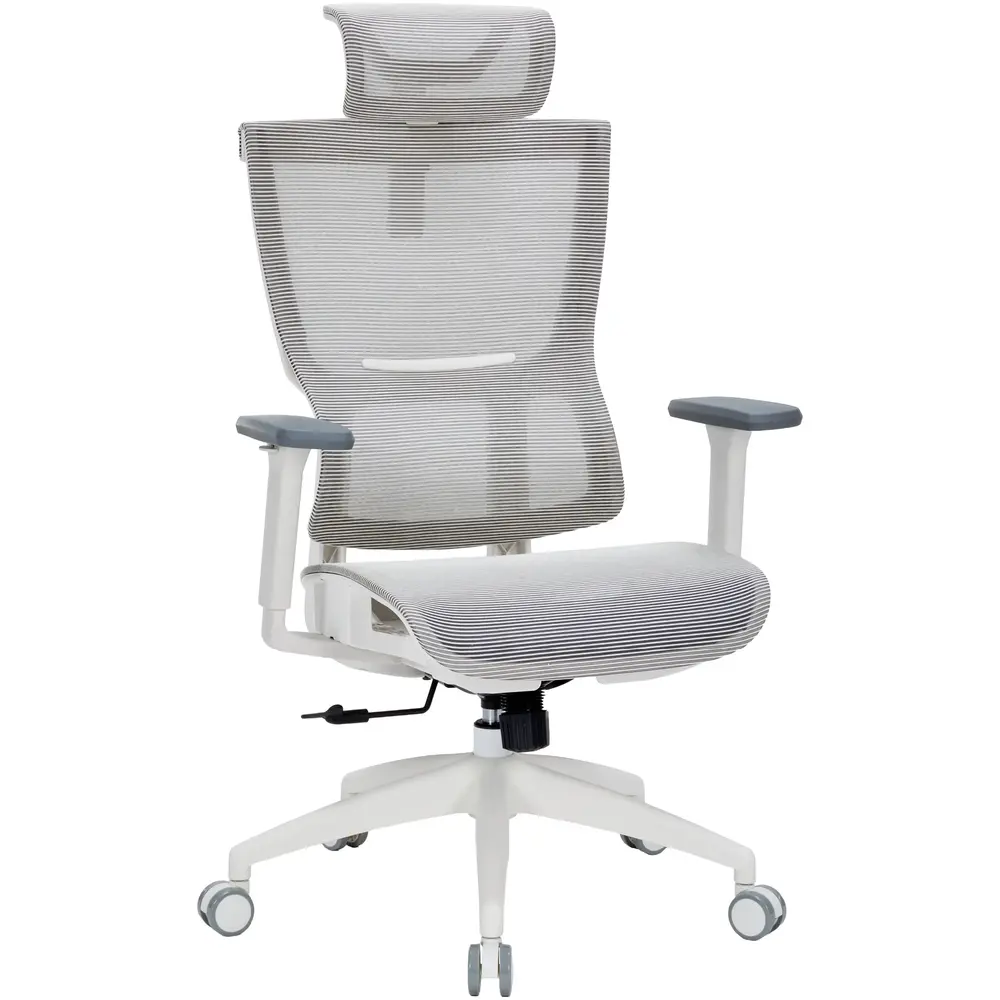 Крісло офісне Officepro Elegant OC660-W-LG-LG White/Light Gray