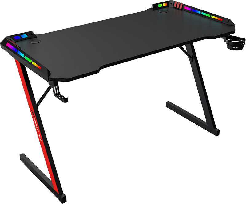 Комп'ютерний стіл Xtrike ME DK-05 Gaming Desk RGB Llight Black (DK-05)