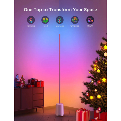 Торшер розумний Govee H6072 Lyra, 1500Lm, RGBICWW, WI-FI/Bluetooth, білий (H6072382) (1709658)