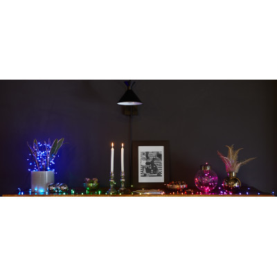 Гірлянда Twinkly Smart LED Curtain,Wall RGBW 210, BT+WiFi, Gen II, IP44 кабел (TWW210SPP-TEU)