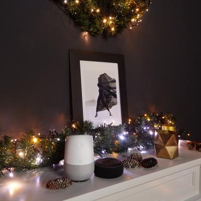Гірлянда Twinkly Smart LED Cluster AWW, 400, BT+WiFi, Gen II, IP44 кабель чо (TWC400GOP-BEU)