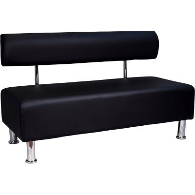 Диван офісний Примтекс плюс Aspetto 02 D-5, 1200 мм, екошкіра, black (Aspetto 02 D-5)