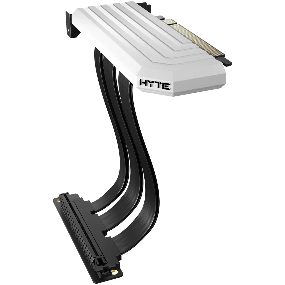 Райзер Hyte PCIE 4.0 Luxury Riser Cable 200mm White (CA-Y101-PCIE Riser Cable-white)