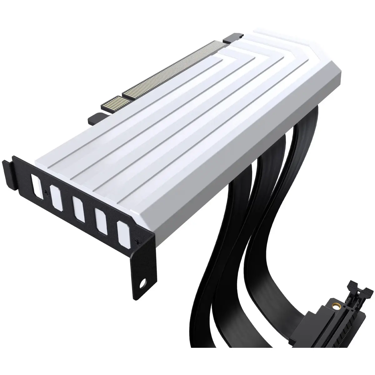 Райзер Hyte PCIE 4.0 Luxury Riser Cable 200mm White (CA-Y101-PCIE Riser Cable-white)