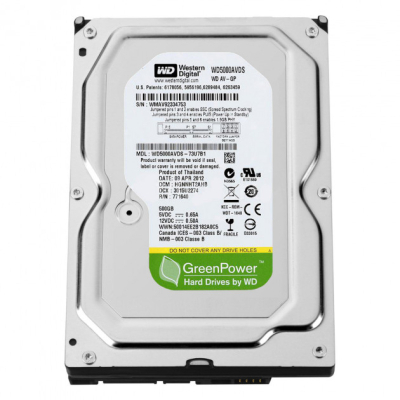 Накопичувач HDD SATA  500GB WD AV-GP 32MB (WD5000AVDS)_Refurbished