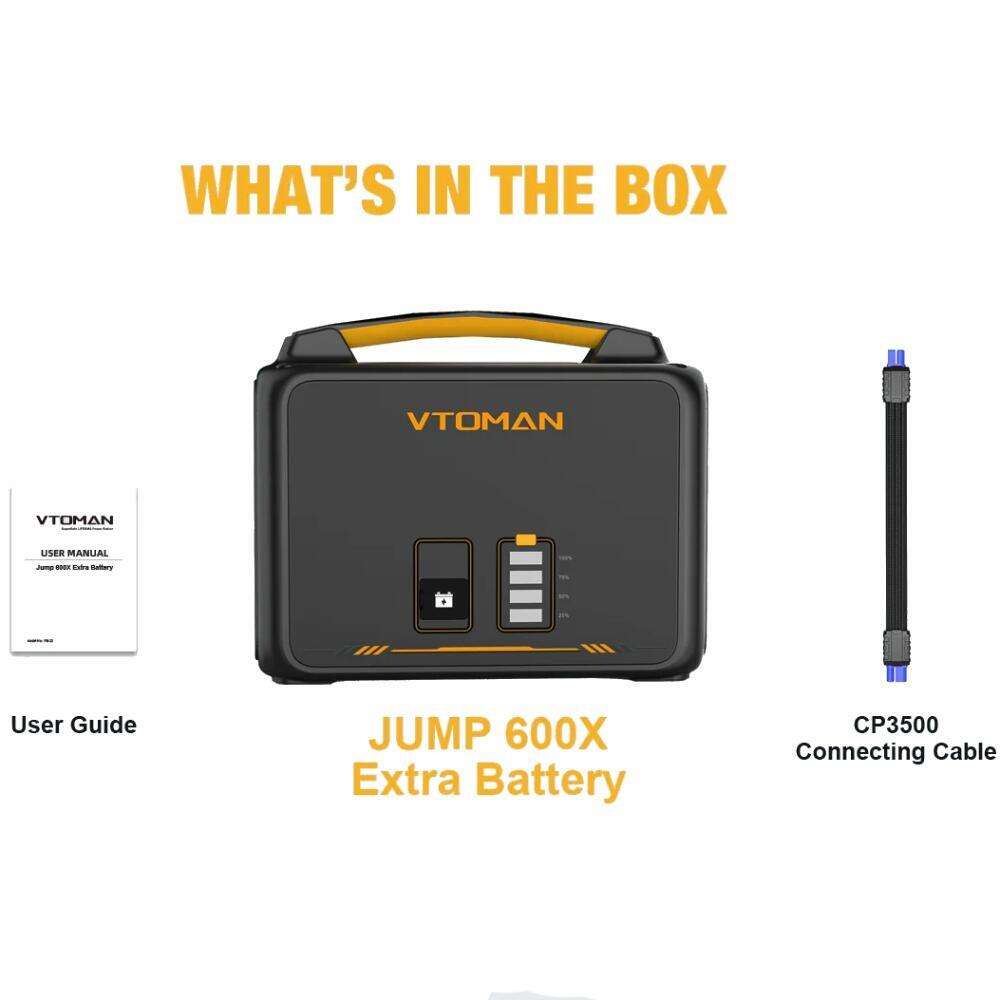 Батарея до зарядної станція Vtoman серії Jump 600X PB-23 640 Вт/г (Jump 600X Extra Battery) (1795900)