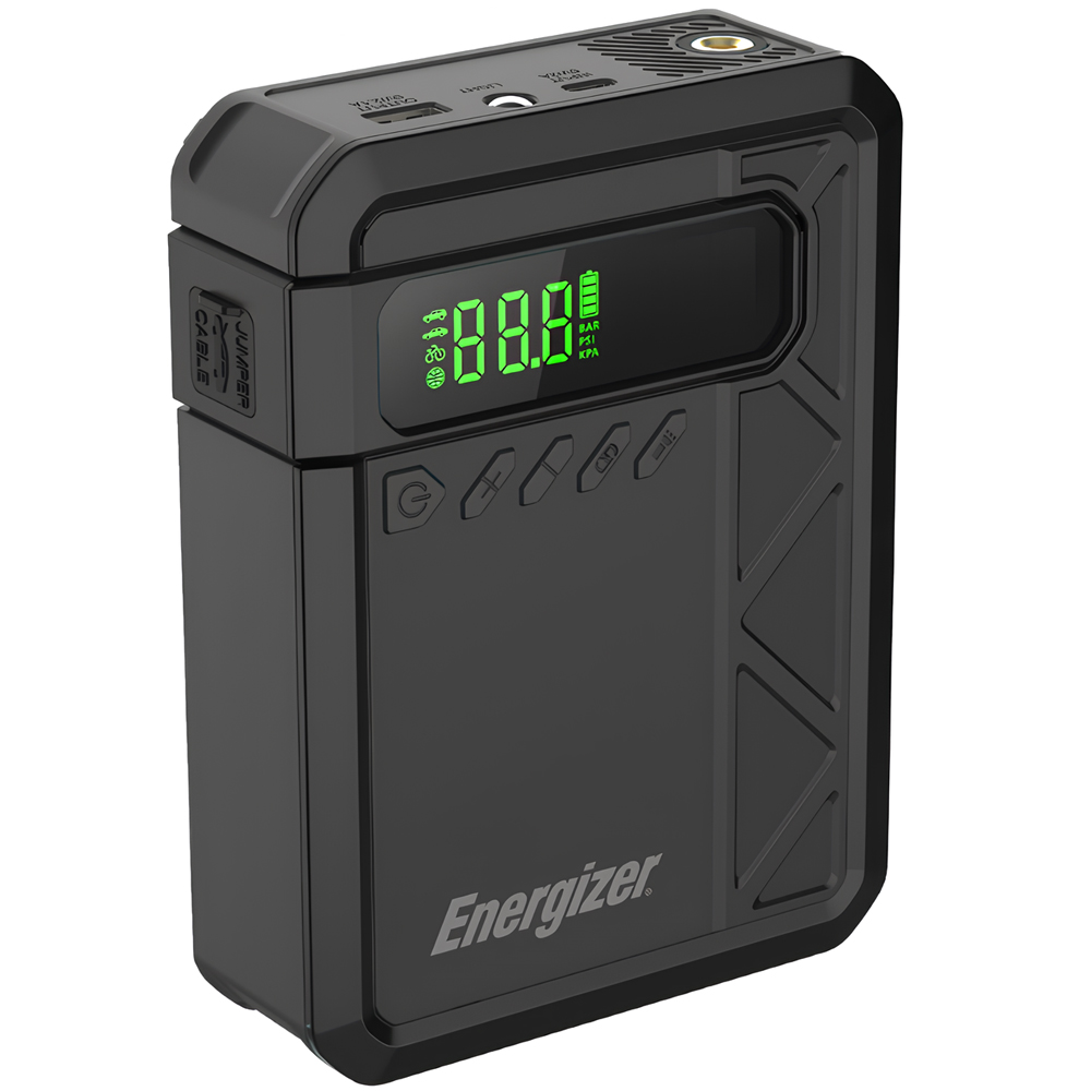Автомобільний Jump Starter 10000mAh 37W USB-C,USB-A, 160 PSI, ліхтар 2W Energizer (JE10001JP)