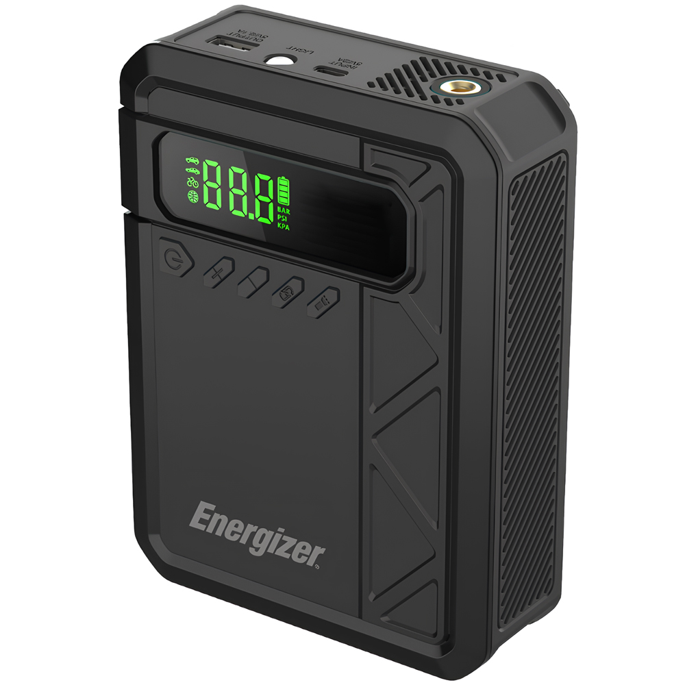 Автомобільний Jump Starter 10000mAh 37W USB-C,USB-A, 160 PSI, ліхтар 2W Energizer (JE10001JP)