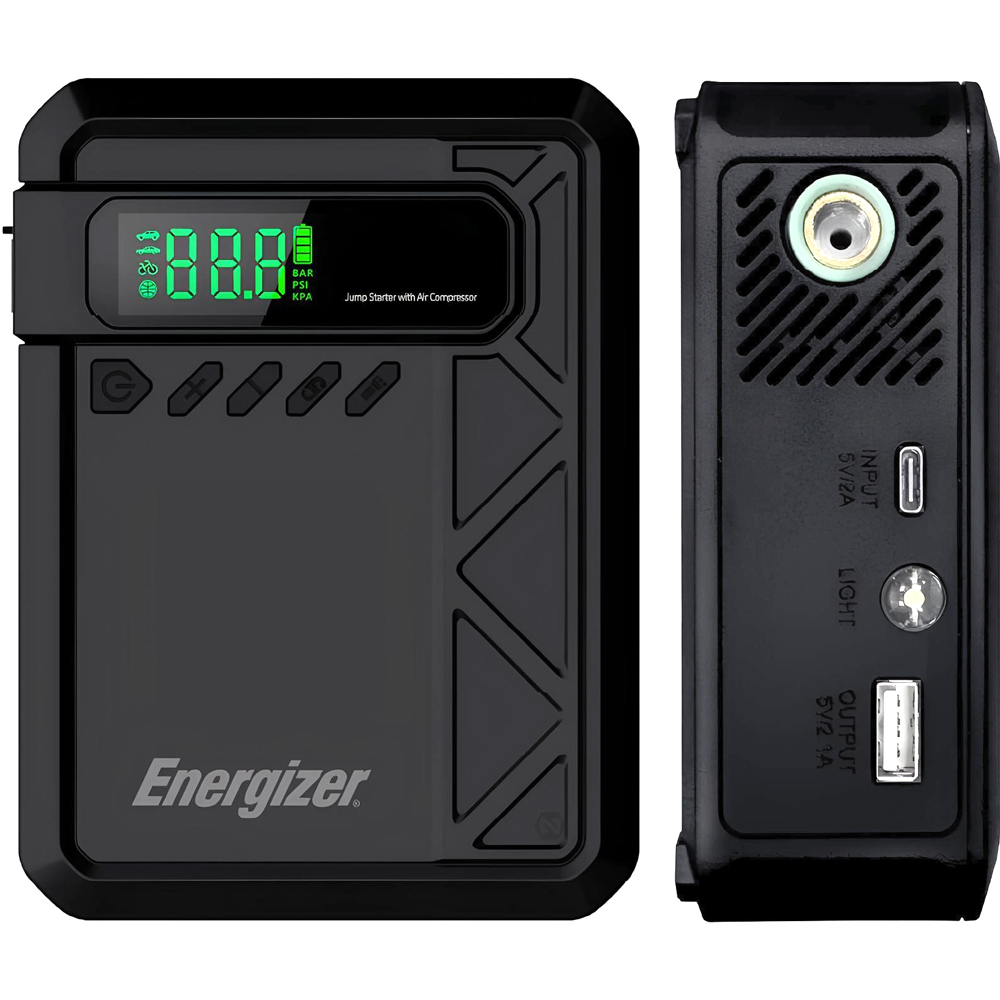 Автомобільний Jump Starter 10000mAh 37W USB-C,USB-A, 160 PSI, ліхтар 2W Energizer (JE10001JP)